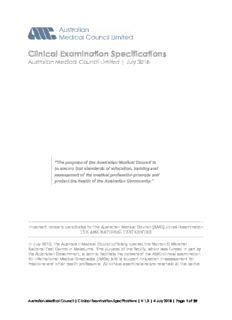amc clinical results|Clinical Examination Specifications .